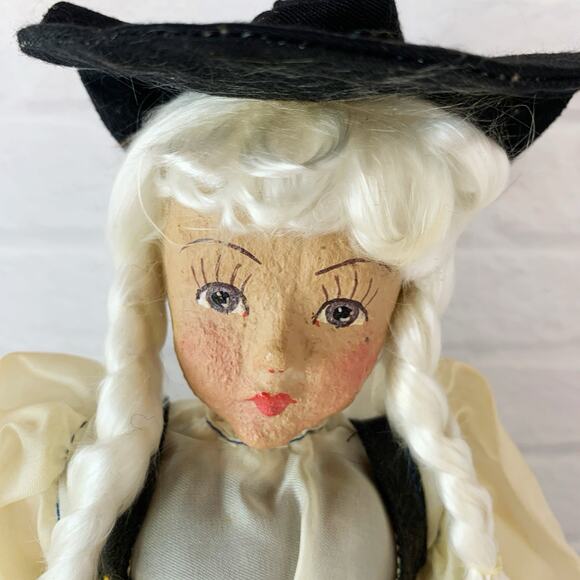 Vintage German Swiss Doll Composite Paper Mache 16 Inch - Picture 3 of 8